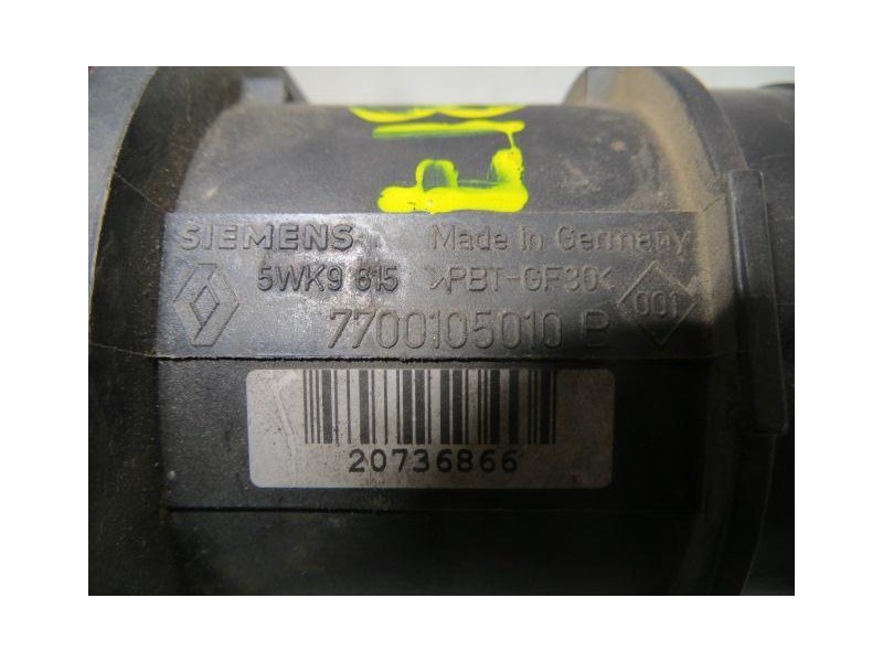 Recambio de caudalimetro : renault megane : 1.9 td-f9q (97,92cv) 5p [1998] para renault megane 1.9 td-f9q referencia OEM IAM 770
