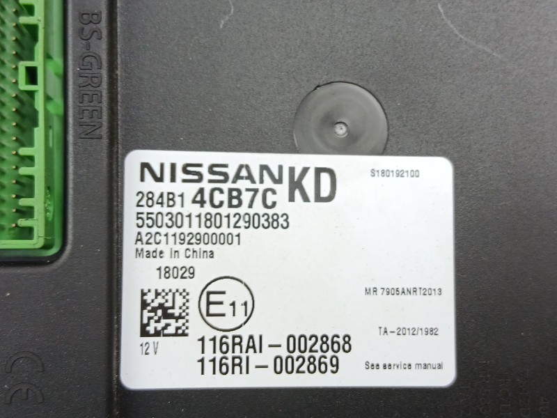 Recambio de bsi para nissan x-trail iii (t32_, t32r, t32rr) 1.6 dci (t32) referencia OEM IAM 284B14CB7C  