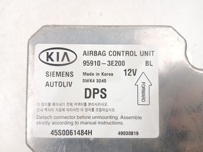 Recambio de centralita airbag para kia sorento i (jc) 2.5 crdi referencia OEM IAM 959103E200  5WK43245