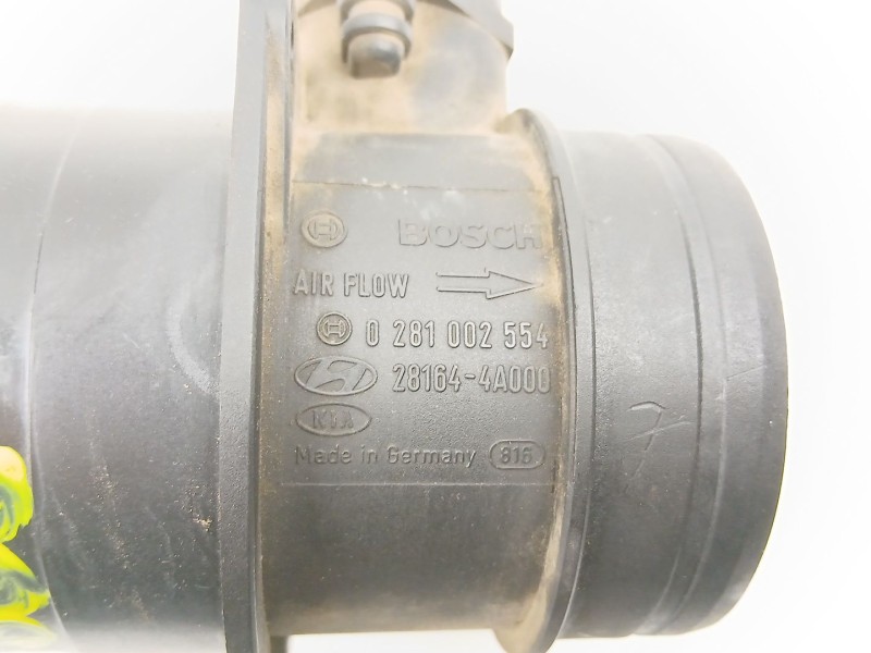Recambio de caudalimetro para kia sorento i (jc) 2.5 crdi referencia OEM IAM 281644A000  0281002554
