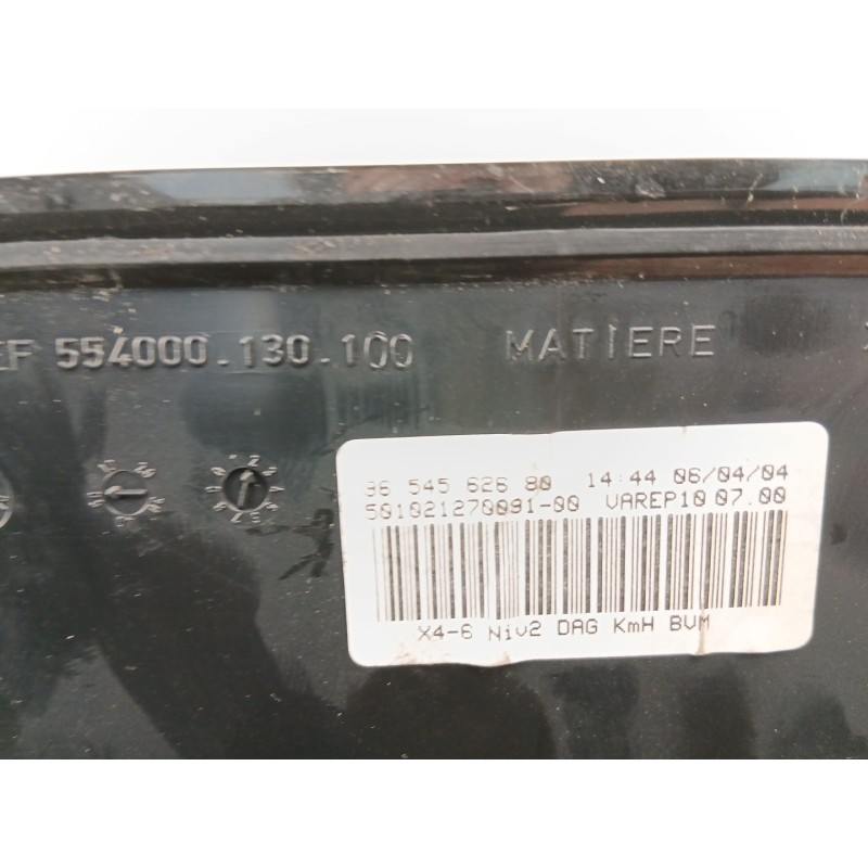 Recambio de cuadro instrumentos para citroën c5 i (dc_) 2.0 hdi (dcrhzb, dcrhze) referencia OEM IAM 9654562680  