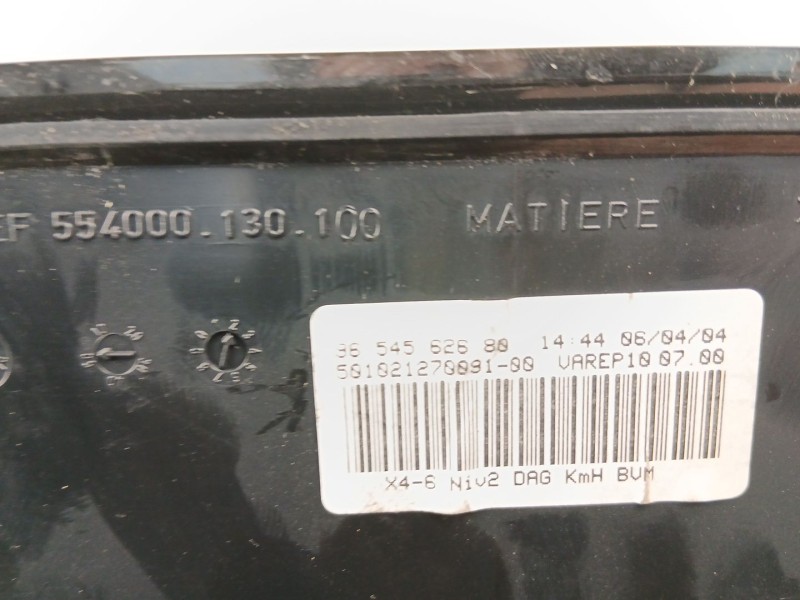 Recambio de cuadro instrumentos para citroën c5 i (dc_) 2.0 hdi (dcrhzb, dcrhze) referencia OEM IAM 9654562680  