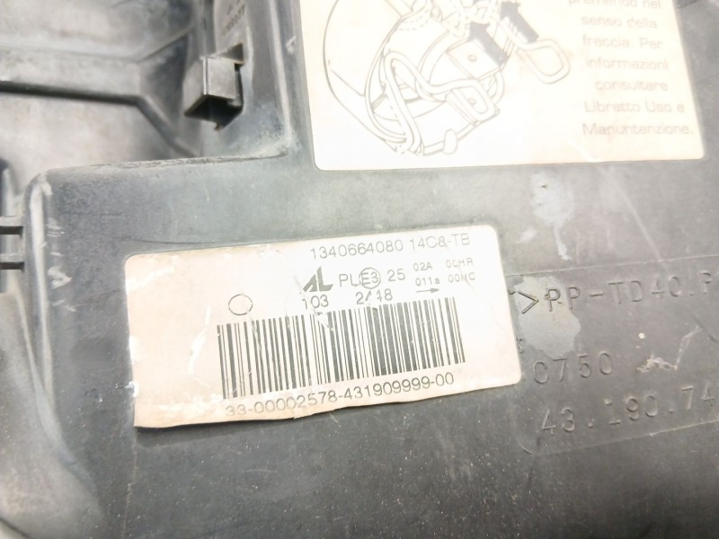 Recambio de faro izquierdo para fiat ducato autobús (250_) 160 multijet 3,0 d referencia OEM IAM 1340664080  