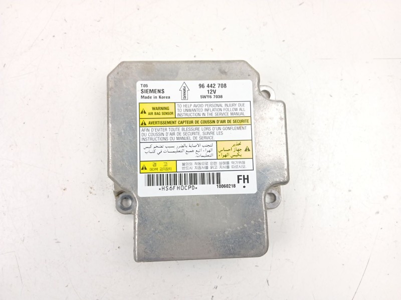 Recambio de centralita airbag para chevrolet aveo / kalos sedán (t250, t255) 1.4 referencia OEM IAM 96442708  5WY67038