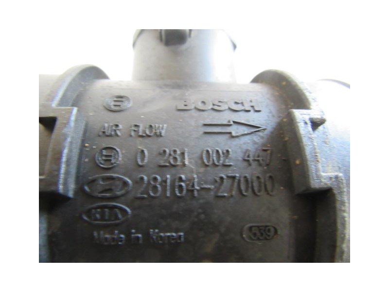 Recambio de caudalimetro : hyundai elantra : 2.0 ctdi td-crdi -4ea (112,17cv) [2003] para hyundai elantra 2.0 ctdi td-crdi -4ea 