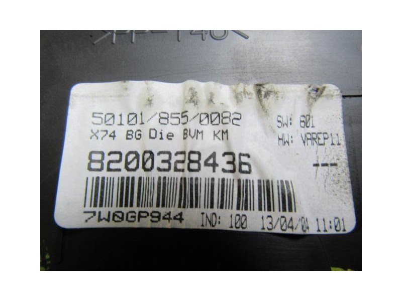 Recambio de cuadro instrumentos : renault laguna : 1.9 dci /f9q n7 (100,61cv) [2004] para renault laguna 1.9 dci /f9q n7 referen