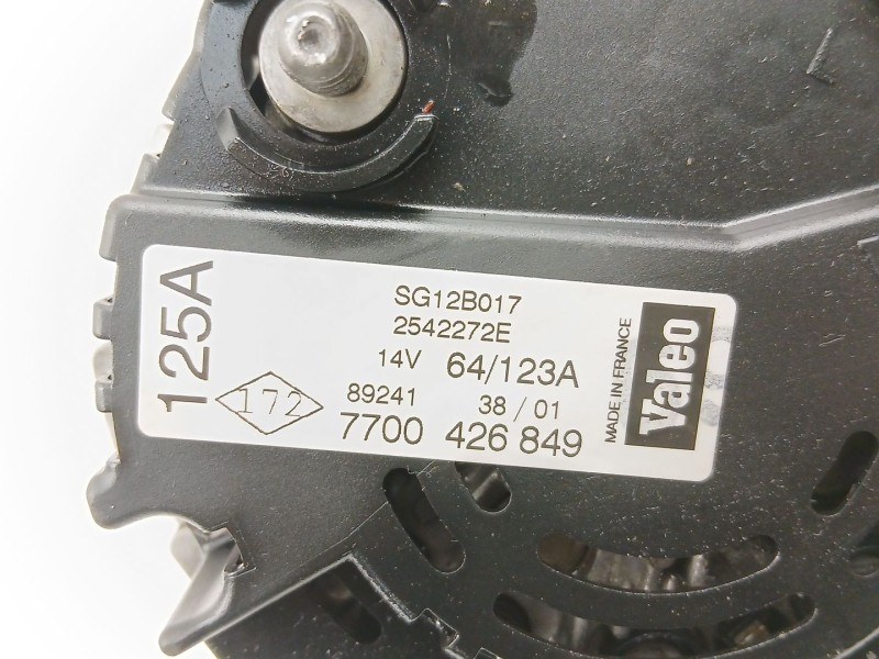 Recambio de alternador para renault laguna ii (bg0/1_) 1.9 dci referencia OEM IAM 7700426849 SG12B017 