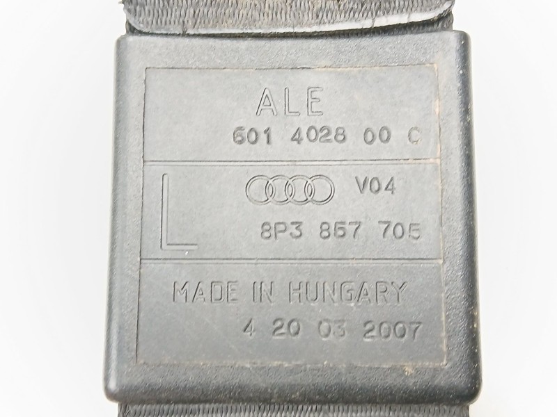 Recambio de cinturon seguridad delantero izquierdo para audi a3 (8p1) 2.0 tdi 16v referencia OEM IAM 8P3857705  