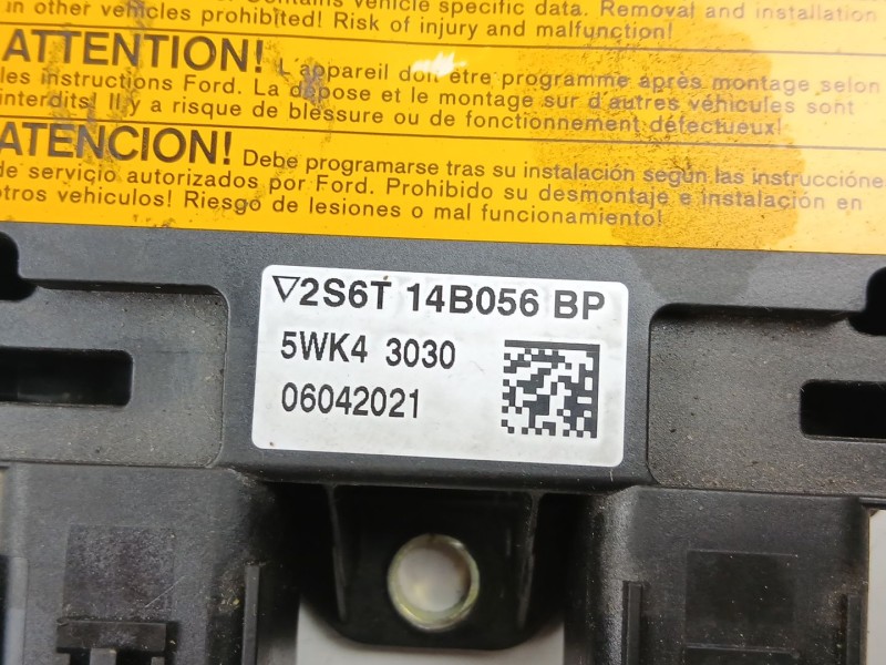 Recambio de centralita airbag para ford fiesta v (jh_, jd_) 1.4 16v referencia OEM IAM 2S6T14B056BP 5WK43030 