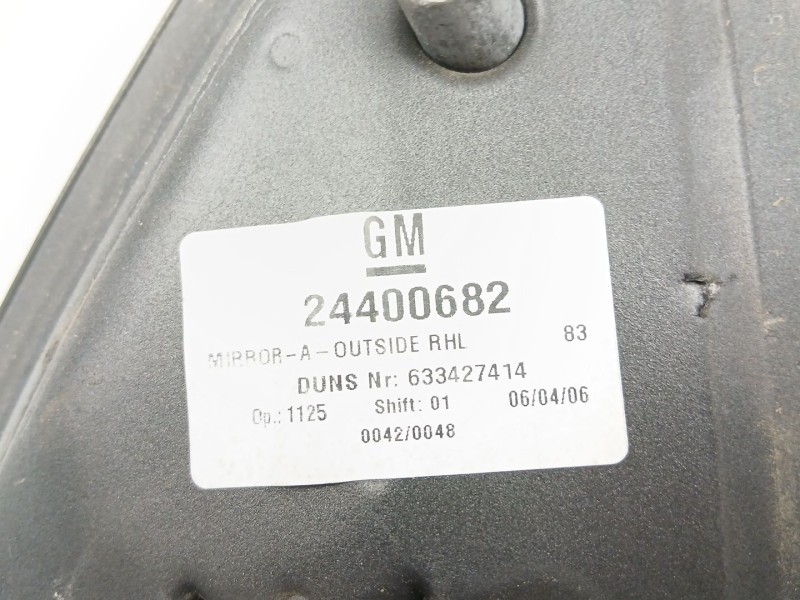 Recambio de retrovisor derecho para opel combo furgoneta/monovolumen 1.7 cdti 16v referencia OEM IAM 24400682  