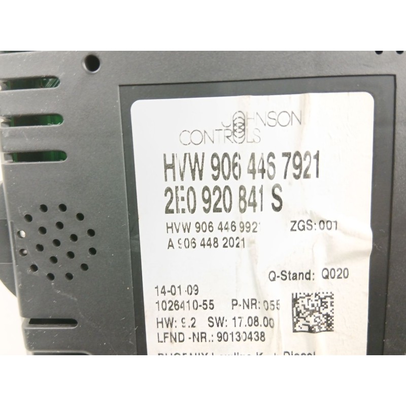 Recambio de cuadro instrumentos para volkswagen crafter 30-35 autobús (2e_) 2.5 tdi referencia OEM IAM 2E0920841S  A9064482021