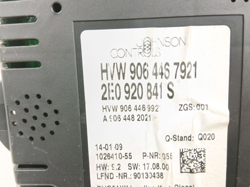 Recambio de cuadro instrumentos para volkswagen crafter 30-35 autobús (2e_) 2.5 tdi referencia OEM IAM 2E0920841S  A9064482021