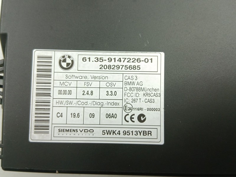 Recambio de modulo electronico para bmw serie 1 coupe (e82) 123d referencia OEM IAM 61359147226 5WK49513YBR 