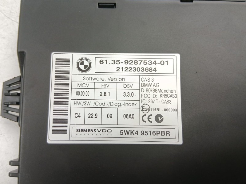 Recambio de modulo electronico para bmw x1 (e84) xdrive 18 d referencia OEM IAM 61359287534 5WK49516PBR 