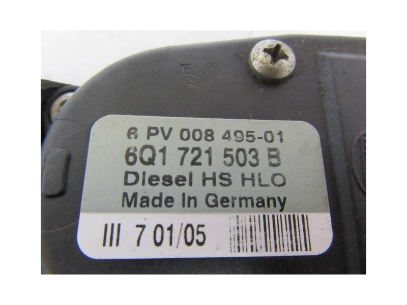 Recambio de potenciómetro aceleración : seat leon : 1.9 tdi-(d-asv) (110,16cv) 5p [2005] para seat leon 1.9 tdi-(d-asv) referenc