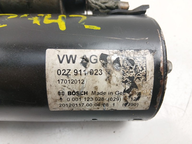 Recambio de motor arranque para seat leon (1p1) 1.6 tdi referencia OEM IAM 02Z911023N 0001123028 