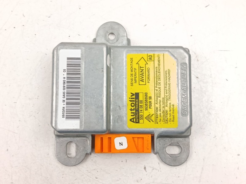 Recambio de centralita airbag para citroën saxo (s0, s1) 1.5 d referencia OEM IAM 9638588680 550740800 