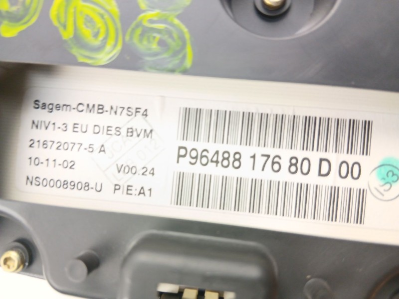 Recambio de cuadro instrumentos para citroën xsara (n1) 2.0 hdi 90 referencia OEM IAM 9648817680  