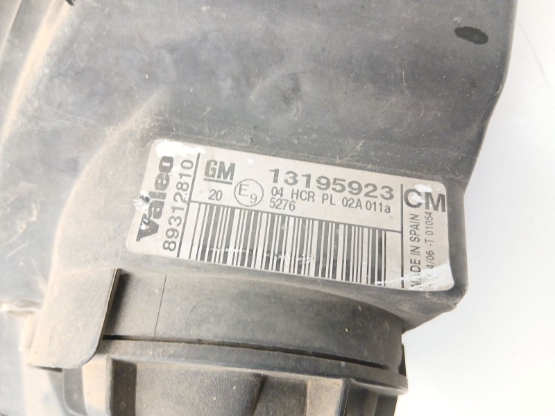 Recambio de faro izquierdo para opel combo furgoneta/monovolumen 1.7 cdti 16v referencia OEM IAM 13195923 89312810 