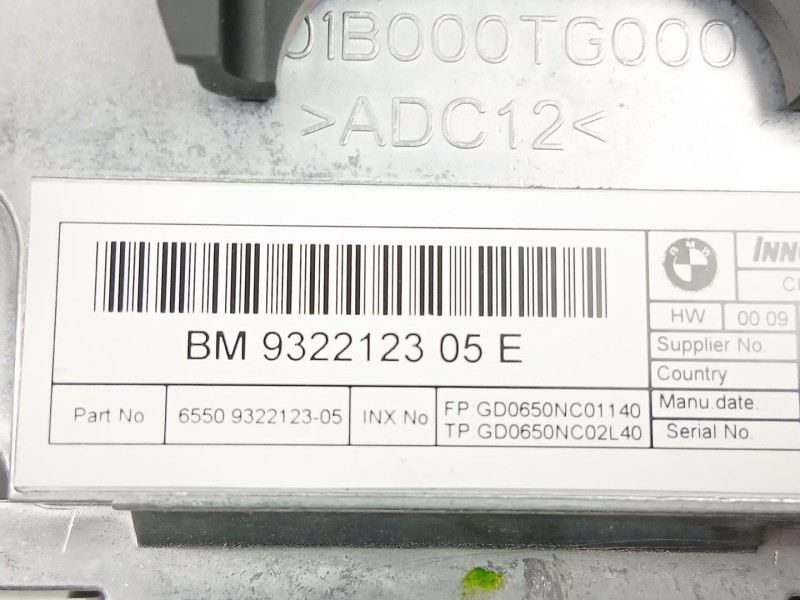 Recambio de radio cd/mp3 para bmw x1 (f48) sdrive 18 d referencia OEM IAM 9322123 9371455 65829286699