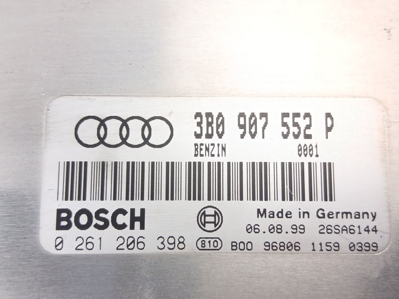 Recambio de centralita para audi a6 c5 (4b2, 4b4) 2.4 referencia OEM IAM 3B0907552P 0261206398 