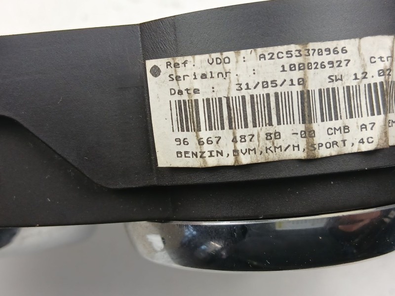 Recambio de cuadro instrumentos para peugeot 207/207+ (wa_, wc_) 1.6 16v vti referencia OEM IAM 9666748780  