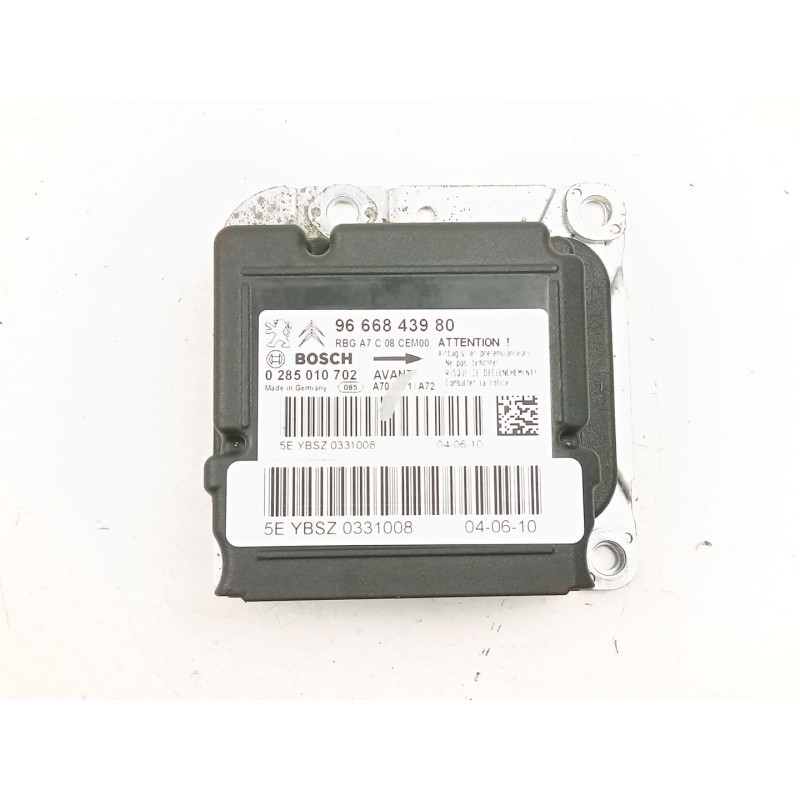 Recambio de centralita airbag para peugeot 207/207+ (wa_, wc_) 1.6 16v vti referencia OEM IAM 9666843980 0285010702 