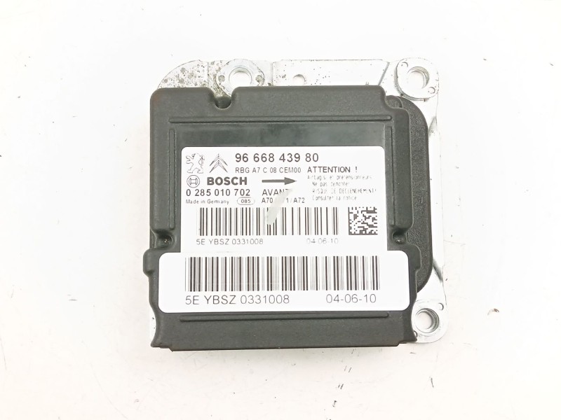 Recambio de centralita airbag para peugeot 207/207+ (wa_, wc_) 1.6 16v vti referencia OEM IAM 9666843980 0285010702 