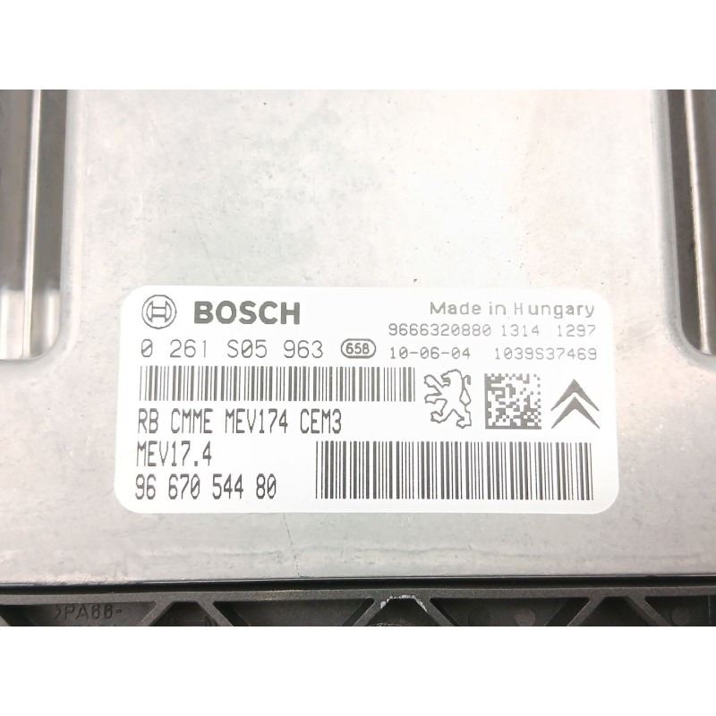 Recambio de centralita para peugeot 207/207+ (wa_, wc_) 1.6 16v vti referencia OEM IAM 9667054480 0261S05963 9666320880