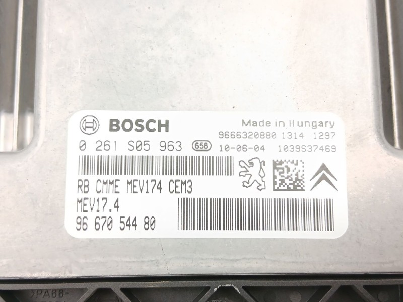 Recambio de centralita para peugeot 207/207+ (wa_, wc_) 1.6 16v vti referencia OEM IAM 9667054480 0261S05963 9666320880