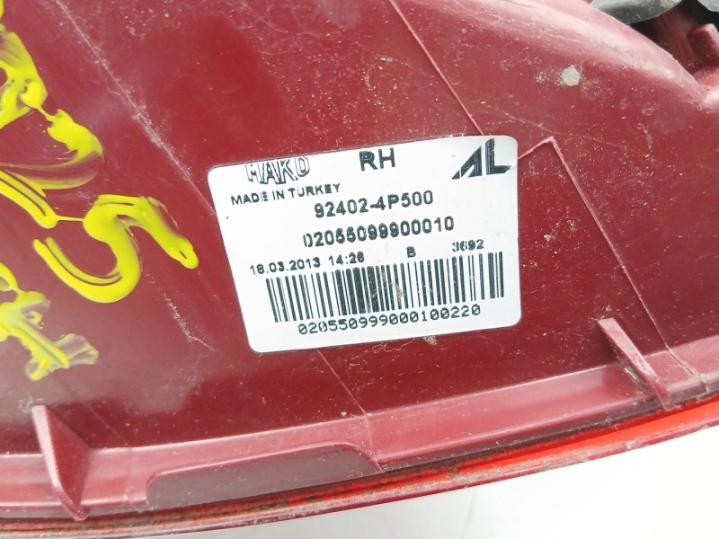 Recambio de piloto trasero derecho para hyundai i20 i (pb, pbt) 1.1 crdi referencia OEM IAM 924024P500  