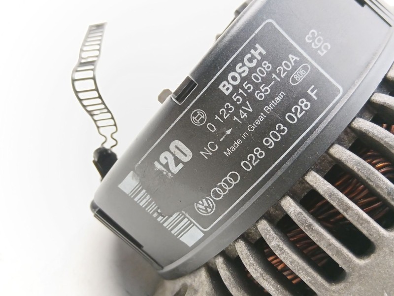 Recambio de alternador para audi a4 b5 (8d2) 1.9 tdi referencia OEM IAM 028903028F 0123515008 