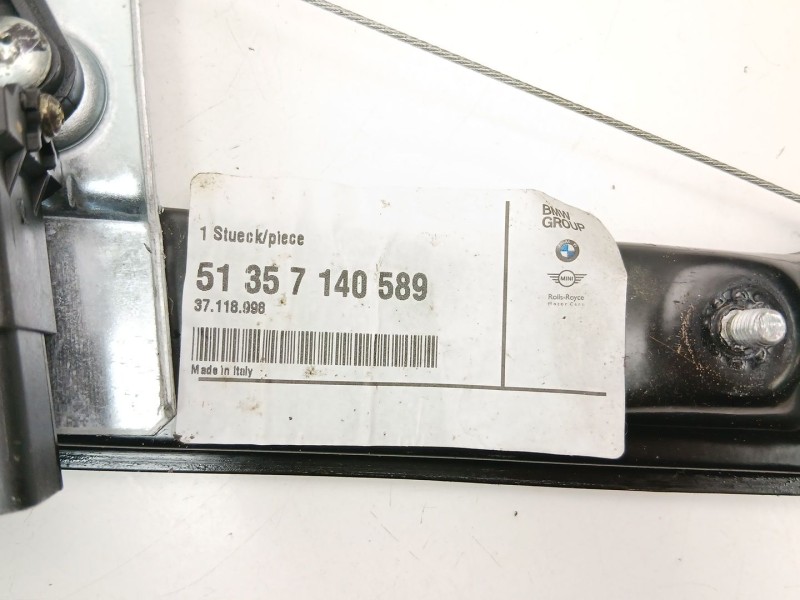Recambio de elevalunas trasero izquierdo para bmw 3 (e90) 320 d referencia OEM IAM 51357140589  