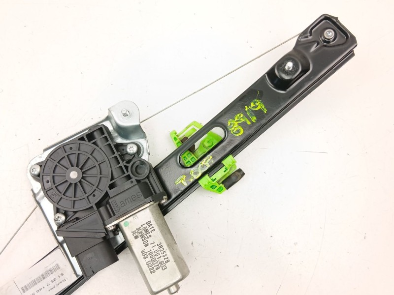 Recambio de elevalunas trasero derecho para bmw 3 (e90) 320 d referencia OEM IAM 51357140590  