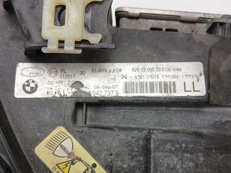 Recambio de faro izquierdo para bmw 3 (e90) 320 d referencia OEM IAM 63116942737  