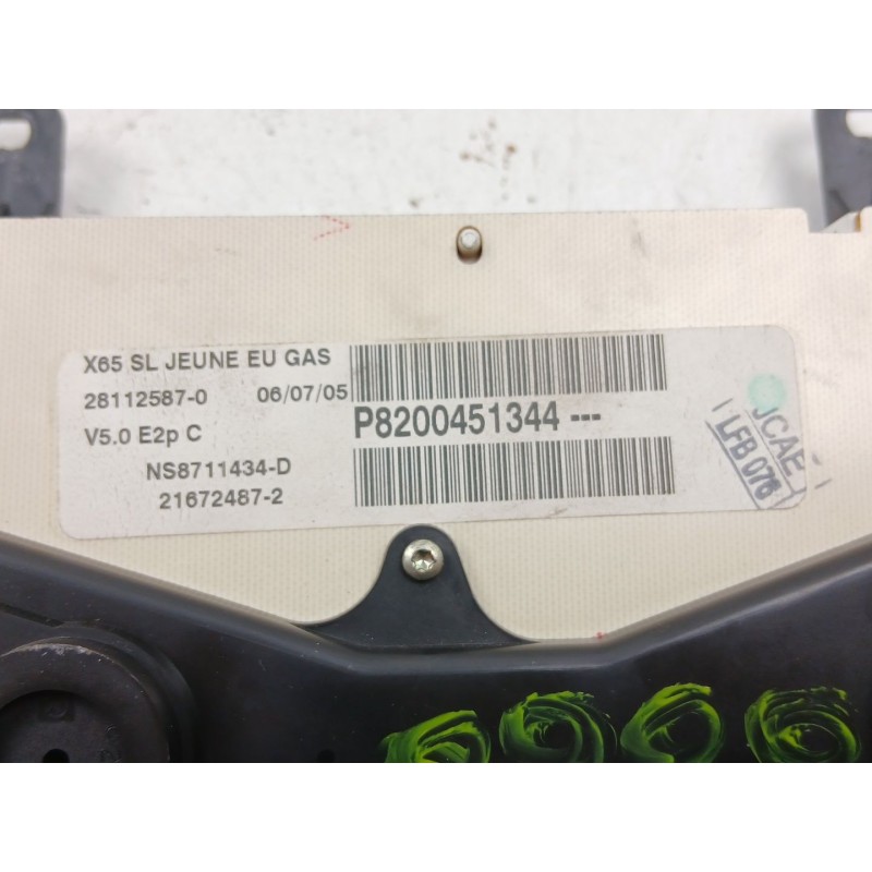 Recambio de cuadro instrumentos para renault clio ii (bb_, cb_) 1.5 dci (b/cb07) referencia OEM IAM 8200451344  