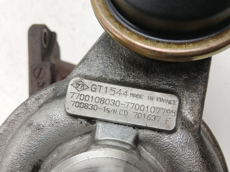 Recambio de turbo para renault megane scénic (ja0/1_) 1.9 dti (ja0n) referencia OEM IAM 7700108030 GT1544 7700107795