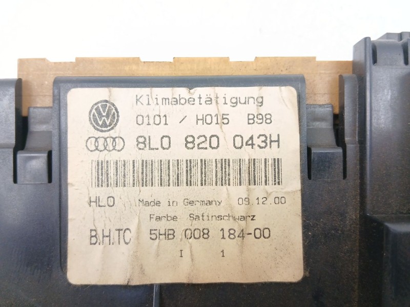 Recambio de mandos calefaccion aire para audi a3 (8l1) 1.9 tdi referencia OEM IAM 8L0820043H 5HB00818400 