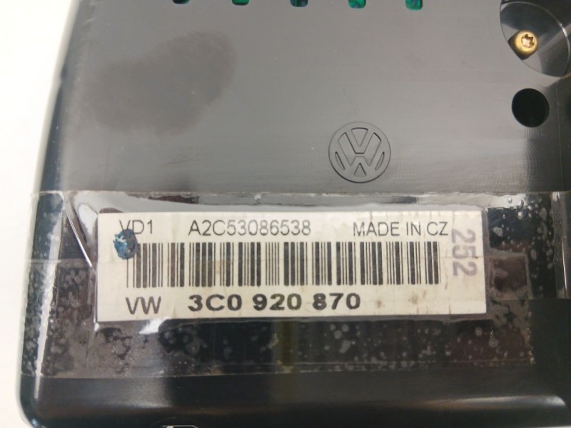 Recambio de cuadro instrumentos para volkswagen passat b6 (3c2) 2.0 fsi referencia OEM IAM 3C0920870 A2C53086538 