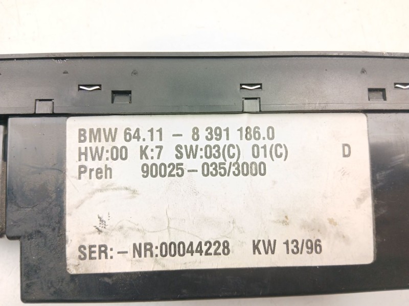 Recambio de mandos calefaccion aire para bmw 5 (e39) 525 tds referencia OEM IAM 64118391186  