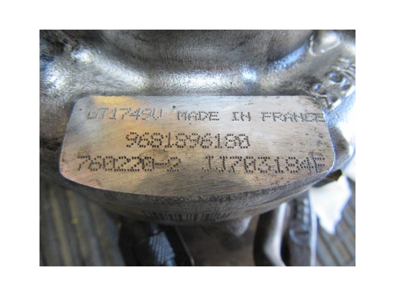 Recambio de turbo : fiat ulysse : 2.0 d/rhr (136cv) [2006] para fiat ulysse 2.0 d/rhr referencia OEM IAM 9681896180  