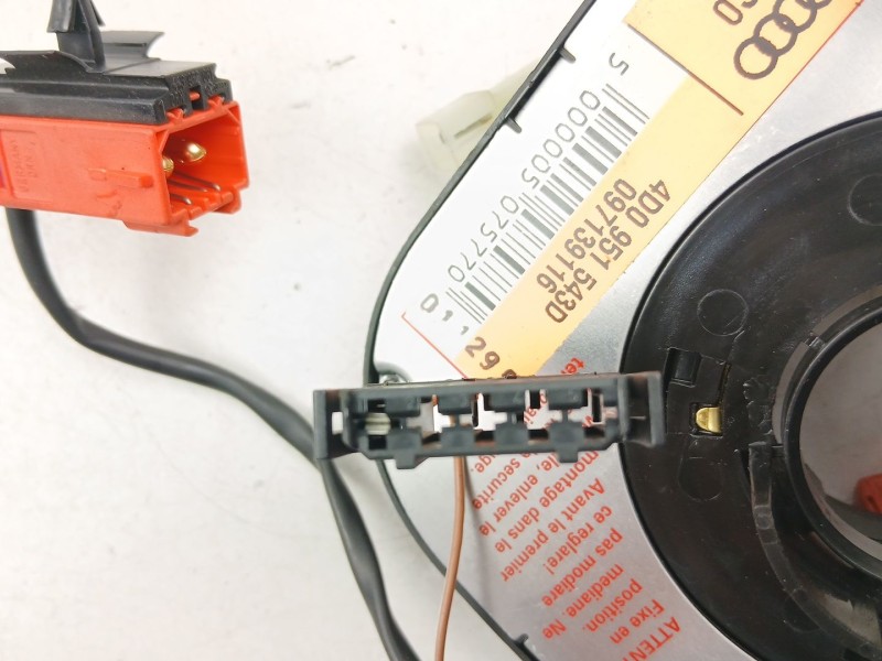 Recambio de anillo airbag para audi a4 b5 (8d2) 2.6 quattro referencia OEM IAM 4D0951543D  