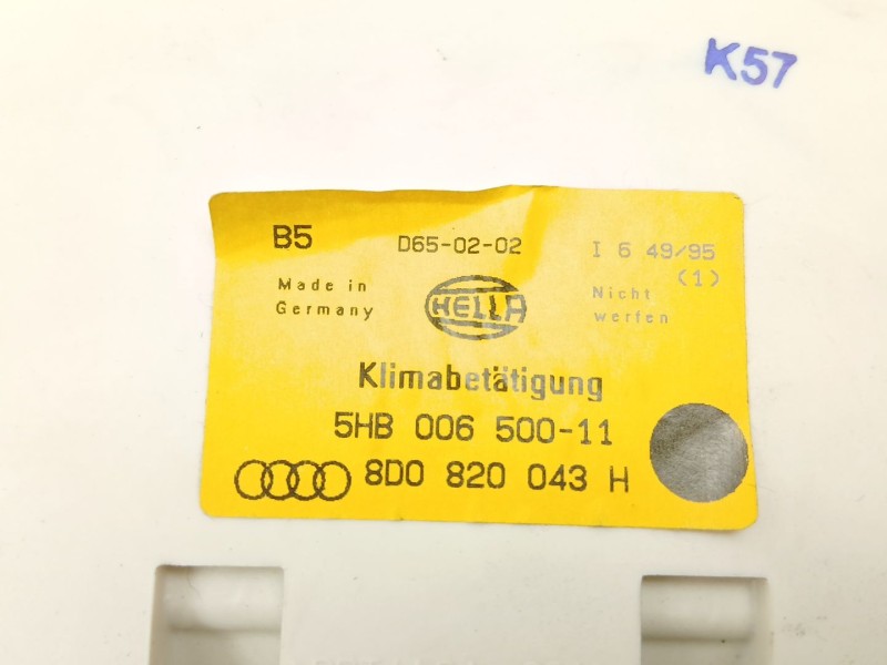 Recambio de mandos calefaccion aire para audi a4 b5 (8d2) 2.6 quattro referencia OEM IAM 8D0820043H 5HB00650011 