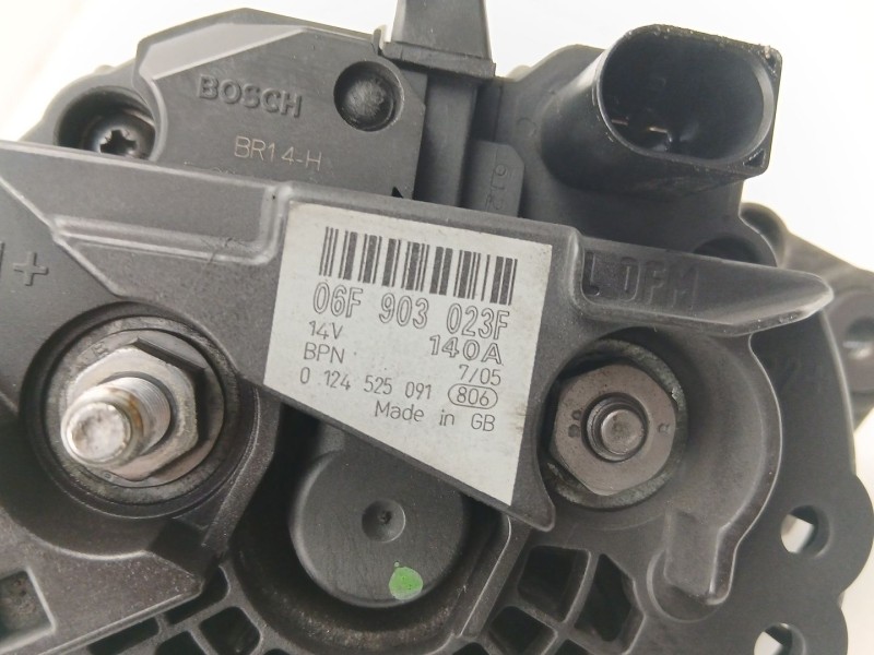 Recambio de alternador para volkswagen passat b6 (3c2) 2.0 fsi referencia OEM IAM 06F903023F 0124525091 