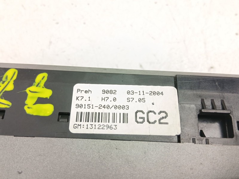 Recambio de mandos calefaccion aire para opel astra h berlina 1.6 16v referencia OEM IAM 13122963  