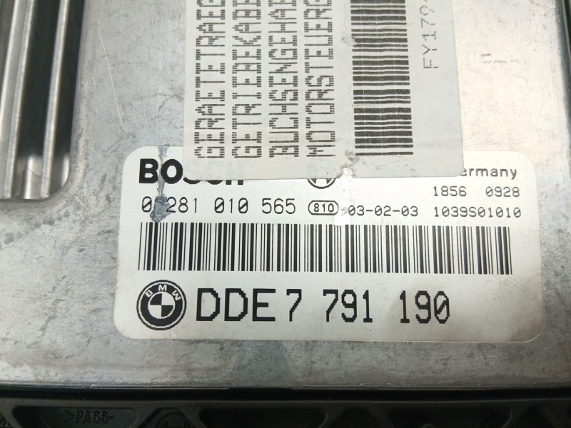 Recambio de centralita para bmw 3 (e46) 320 d referencia OEM IAM 7791190 7788337 7791190