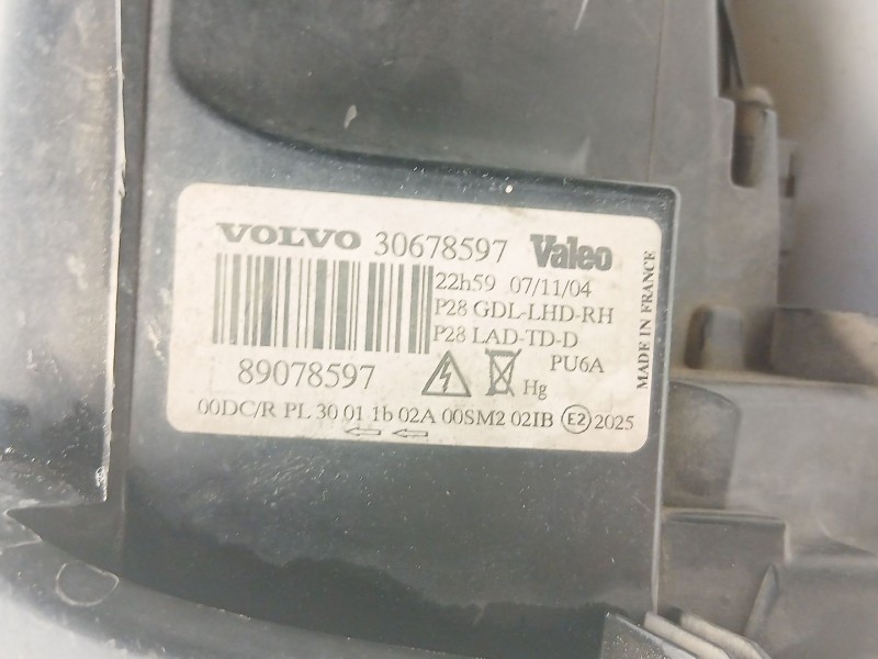 Recambio de faro derecho para volvo xc90 i (275) 2.5 t awd referencia OEM IAM 30678597 89078597 