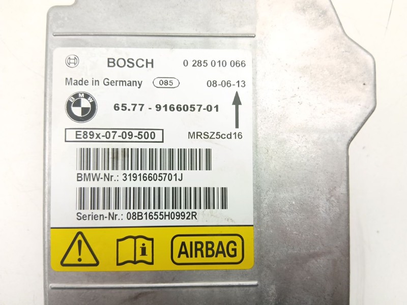 Recambio de centralita airbag para bmw serie 3 berlina (e90) 320d referencia OEM IAM 65779166057 0285010066 