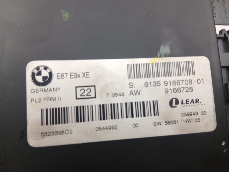 Recambio de modulo electronico para bmw 3 (e90) 320 d referencia OEM IAM 61359166708  9166728
