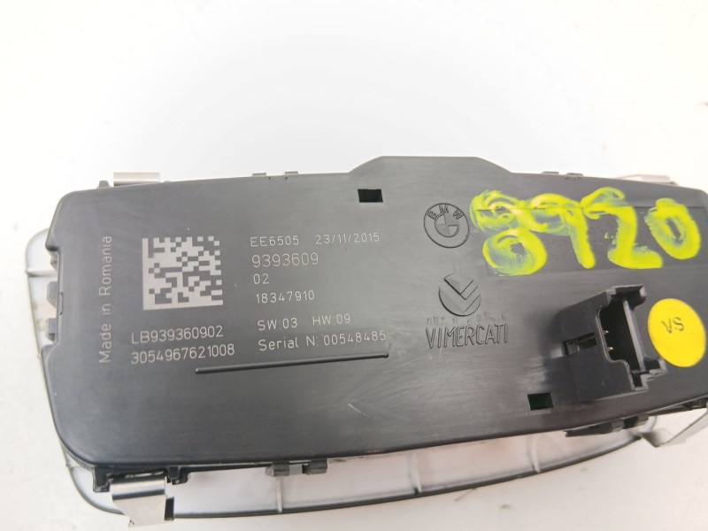 Recambio de mando luces para bmw x1 (f48) sdrive 18 d referencia OEM IAM 9393609  